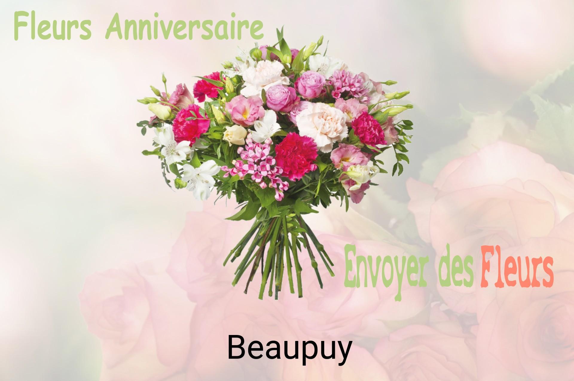 Bouquet de fleurs d’anniversaire livré à Beaupuy